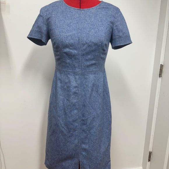 Banana republicligth blues wool dress - Picture 2 of 8